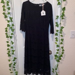 Dainty Jewells Night In Paris Midi Dress